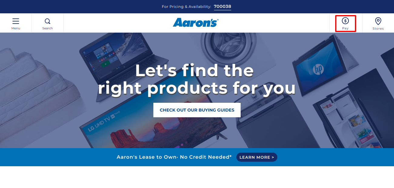 Aaron’s Rent to Own Furniture Electronic Home