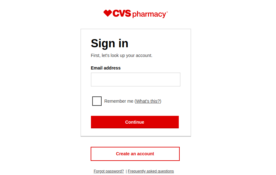 CVS pharmacy Sign in or Create an Account