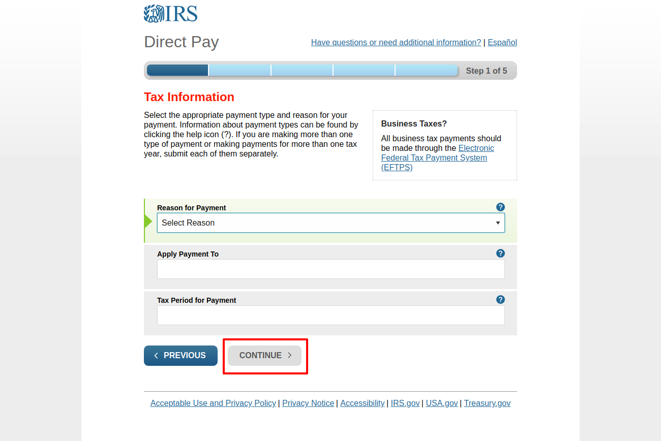 Tax Information