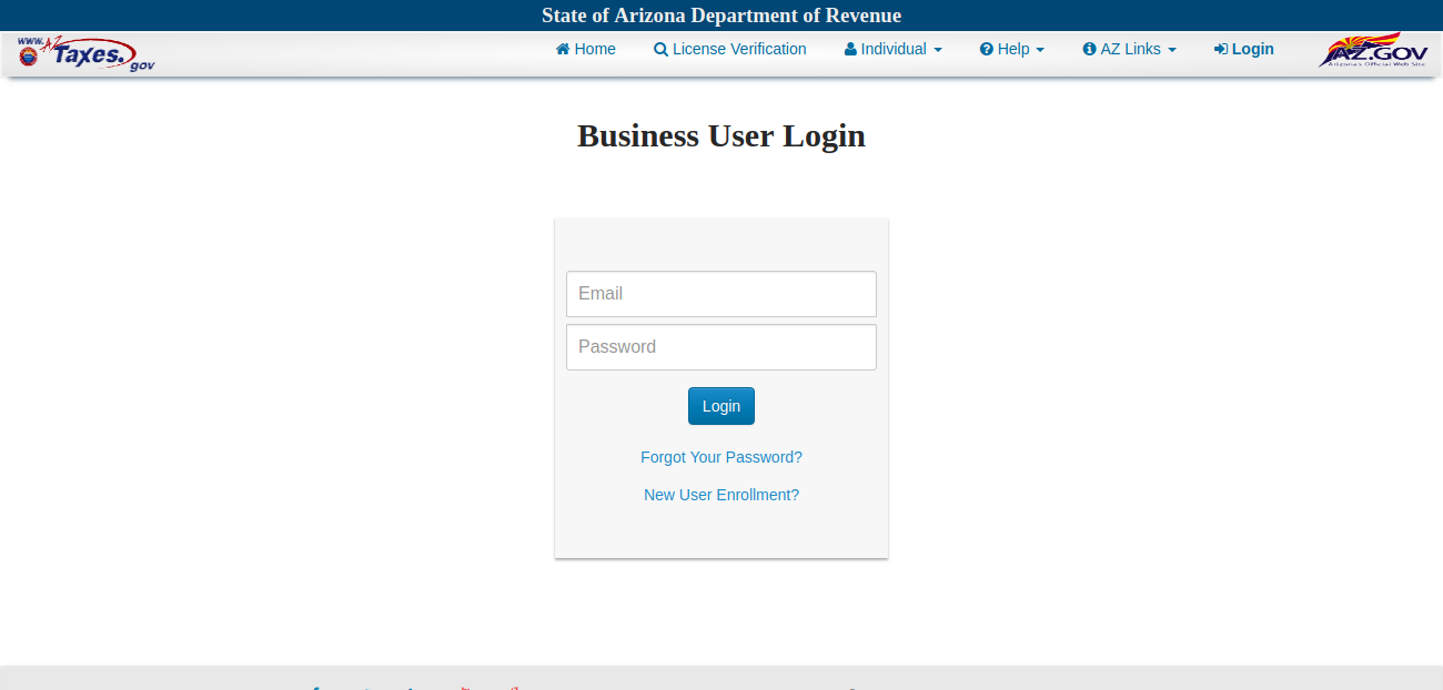 aztaxes gov Home Login