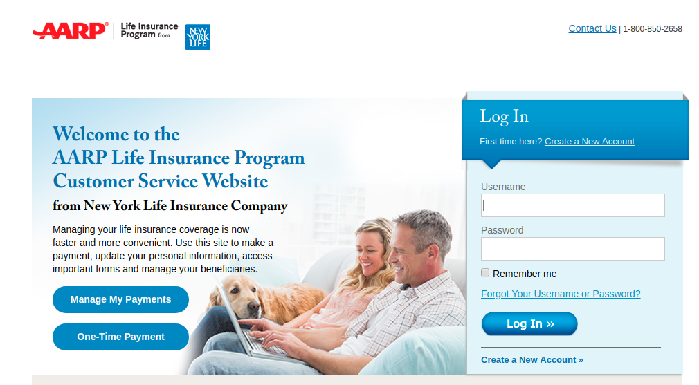 AARP Customer Service Website