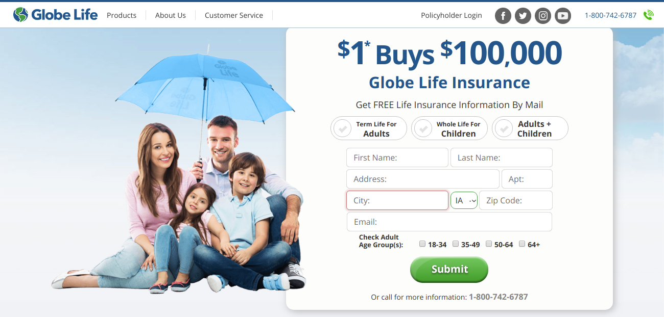 Globe Life Insurance Info