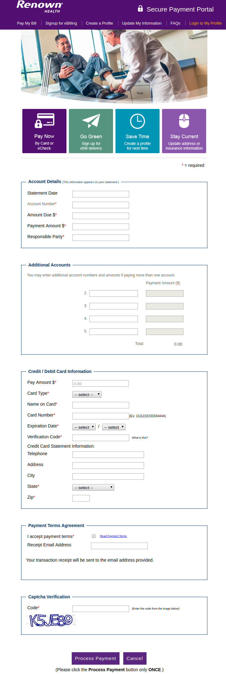 Payment Renown Health Payment Portal