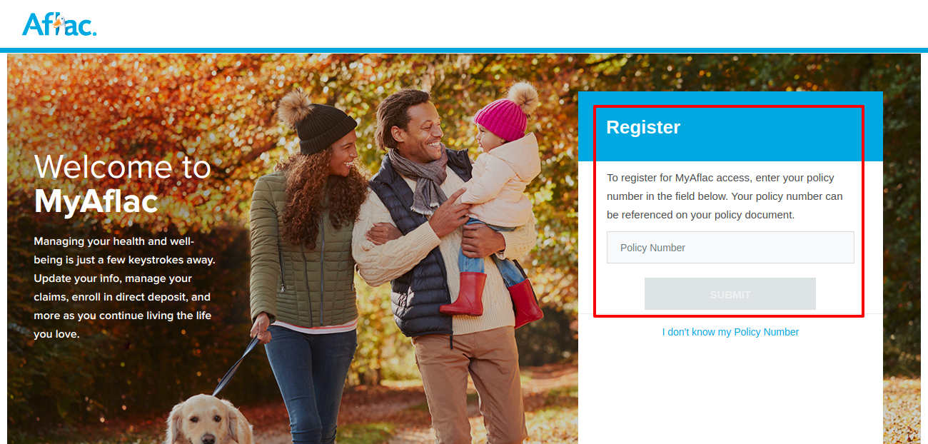 Registration MyAflac