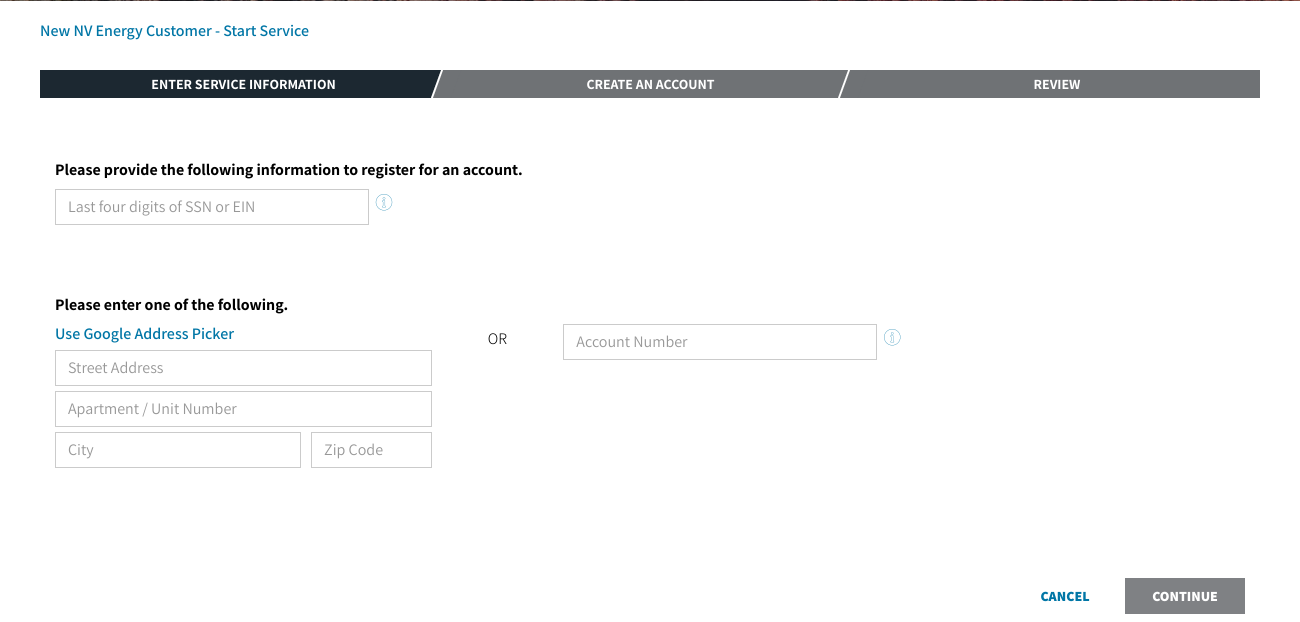 Registration NV Energy