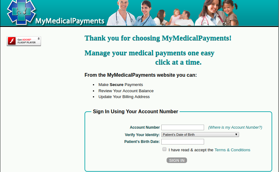 Sign In MyMedicalPayments