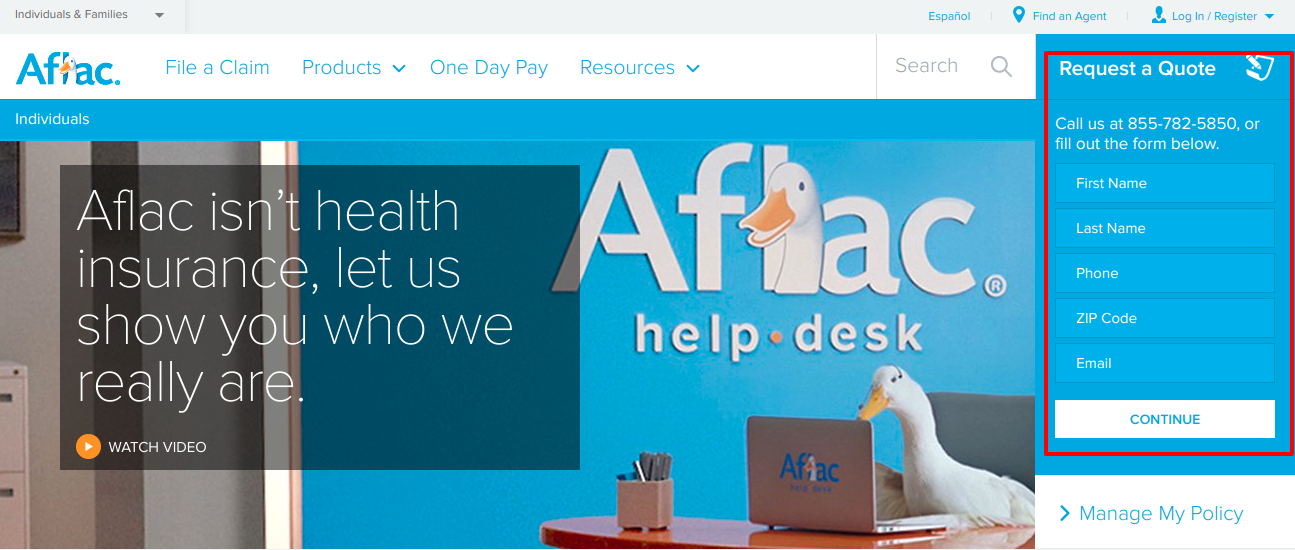 Aflac Insurance Premiums Bill Payment