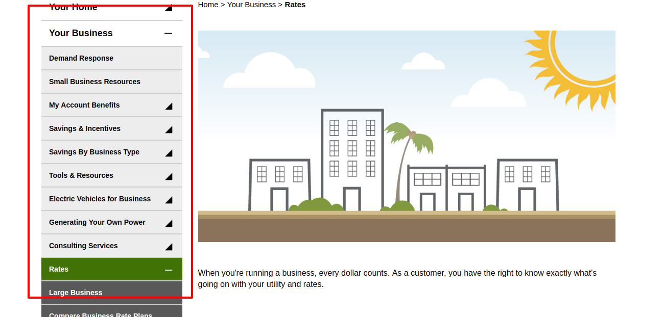 Rates Your Business Home SCE