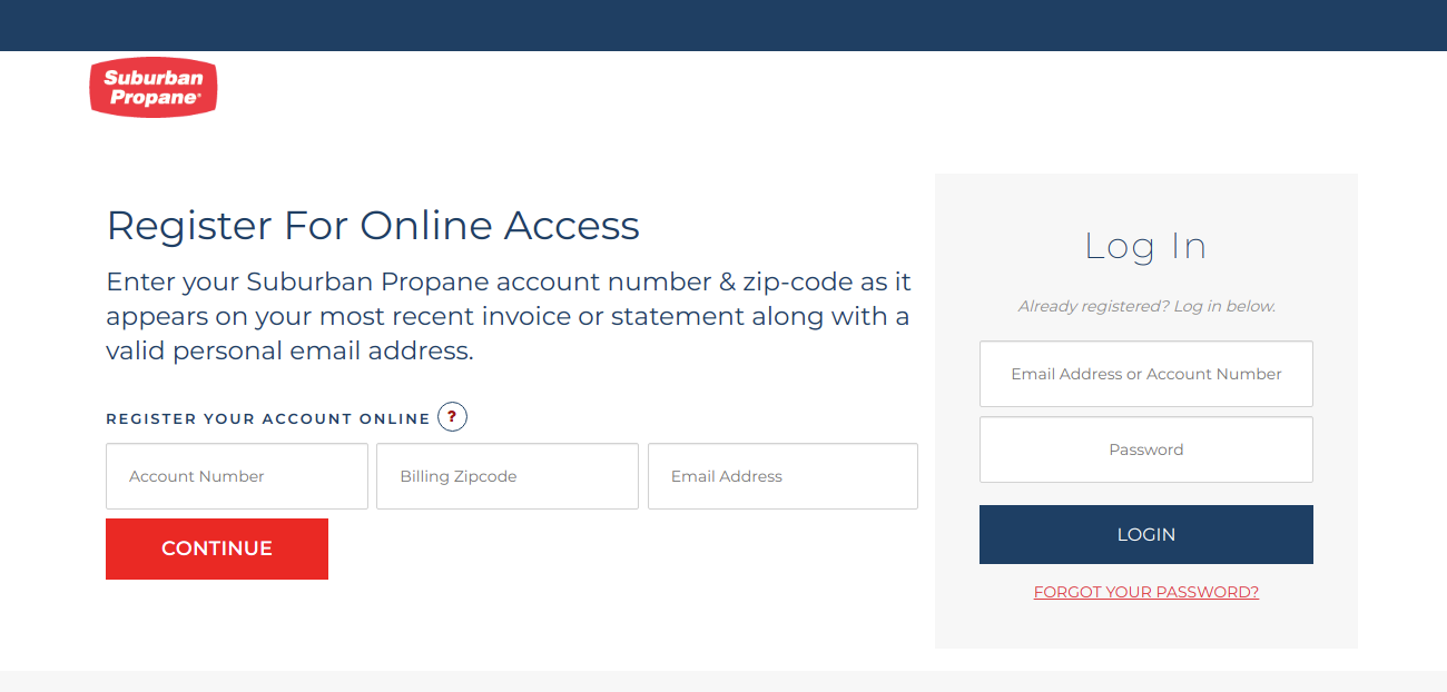 Suburban Propane Login or Register