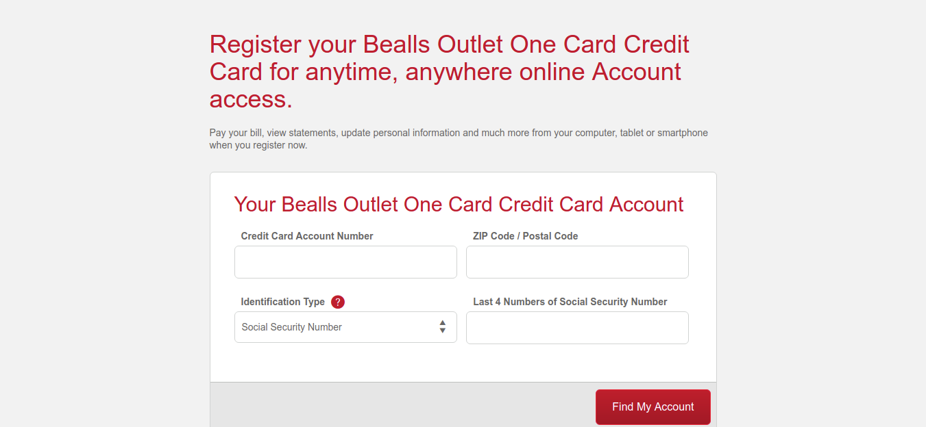 Bealls Outlet One Card Credit Card