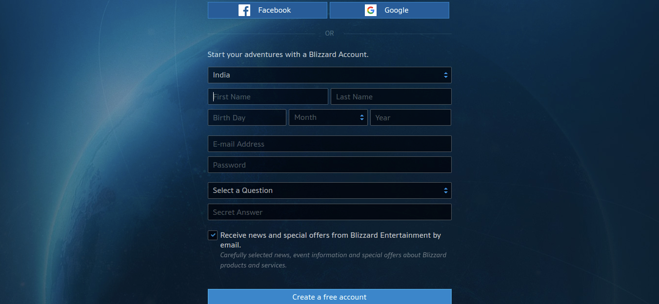 Blizzard Account