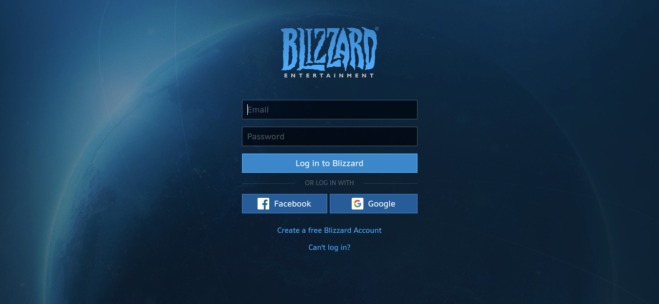 Blizzard Login