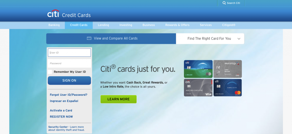 Citi Credit Cards Logo