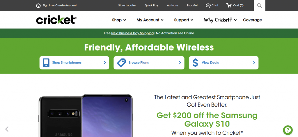 Cricket cell phone logo