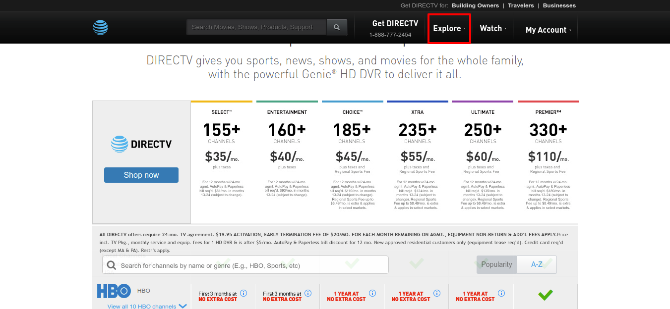 www.directv.com - How To Pay The DirecTv Bill Online