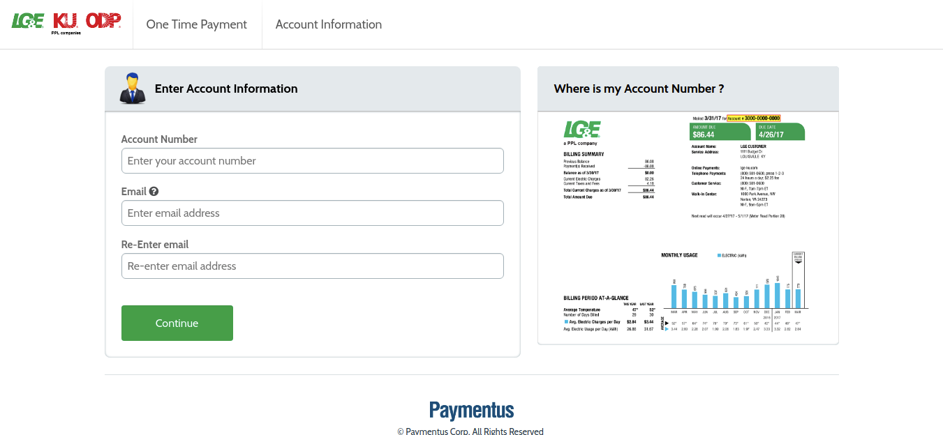 LG E One Time Payment