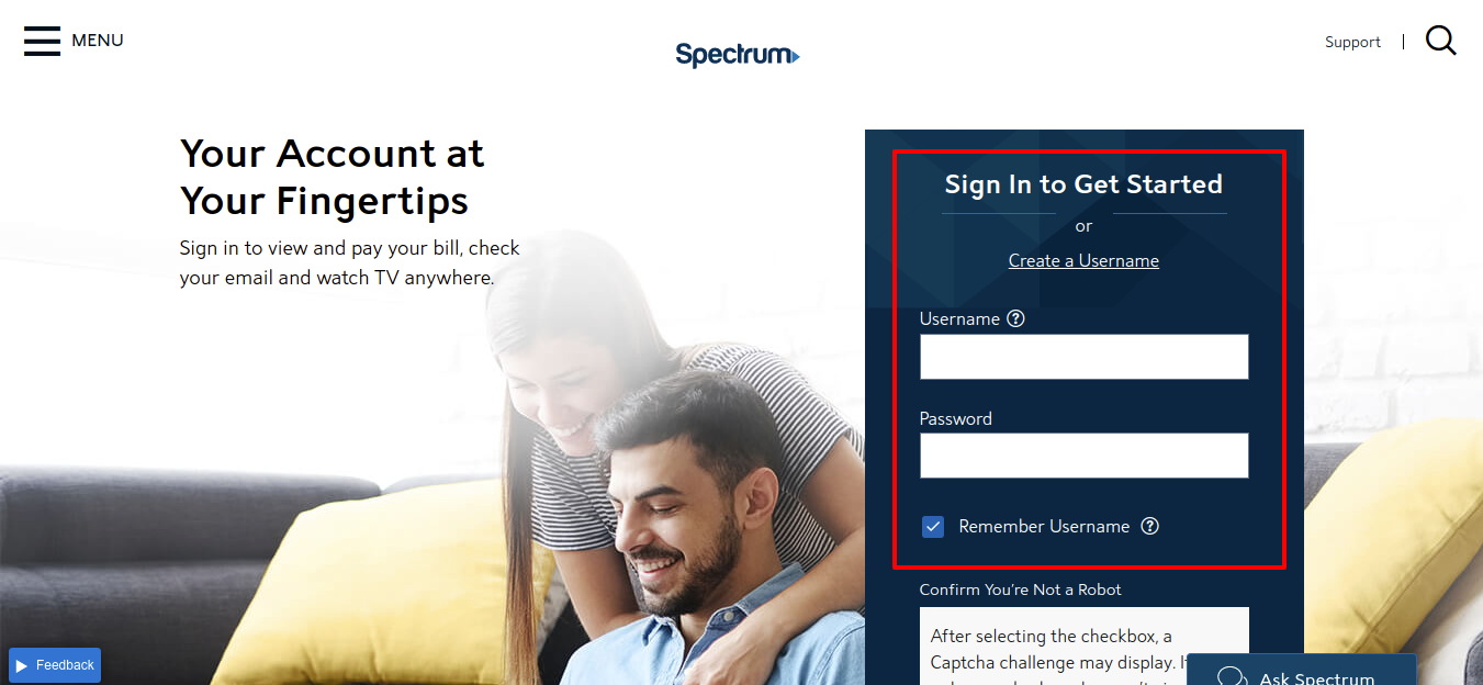 Spectrum net Login