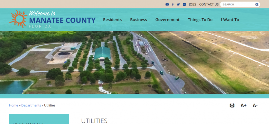 Utilities Manatee County Logo