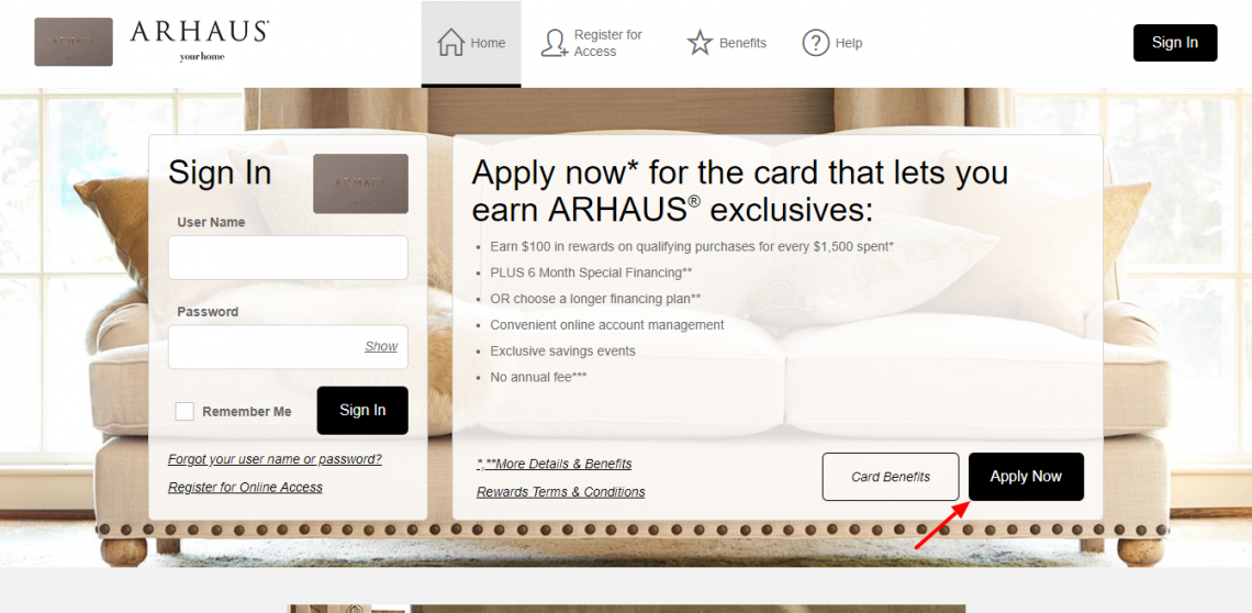 Denity arhaus How To Pay The Arhaus Credit Card Bill Online