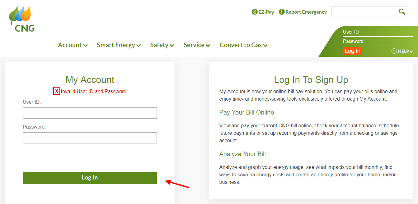 CNG Login