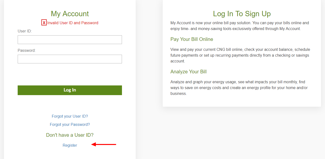 CNG Login