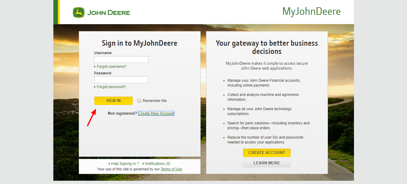 MyJohnDeere Login