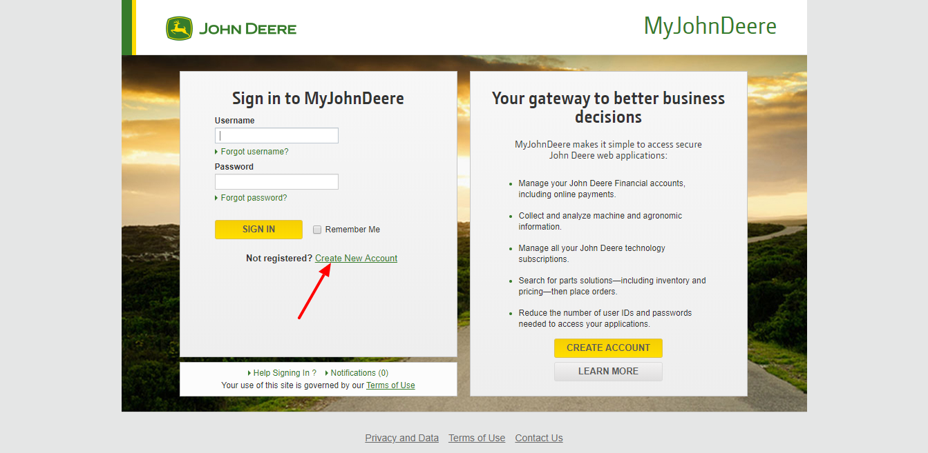 MyJohnDeere Login