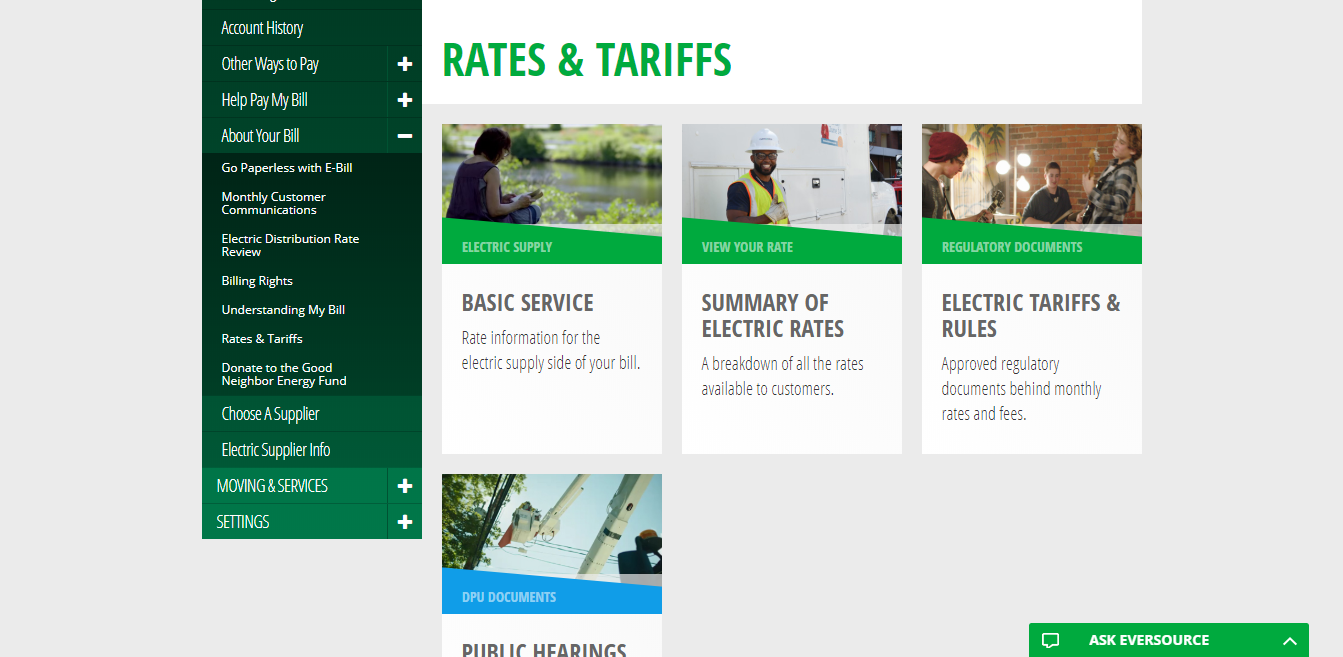 Rates Tariffs