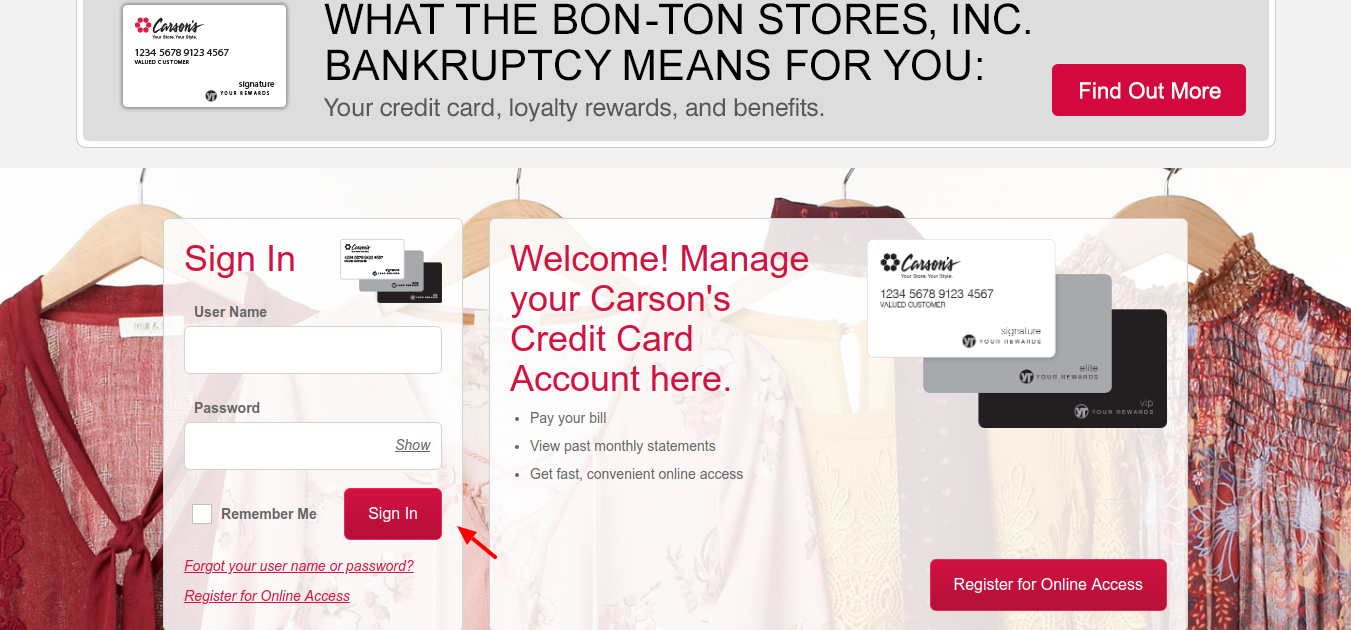 Carson-s-Credit-Card-login