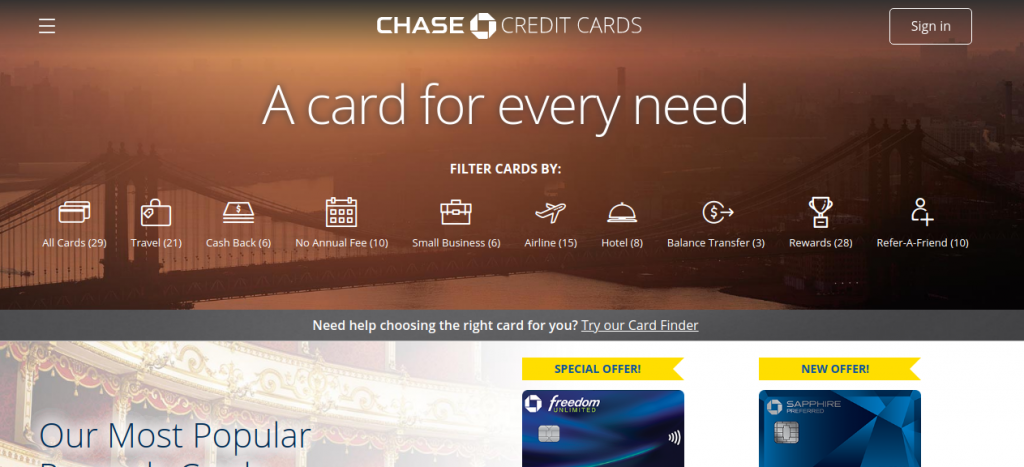 Chase Credit Card Logo
