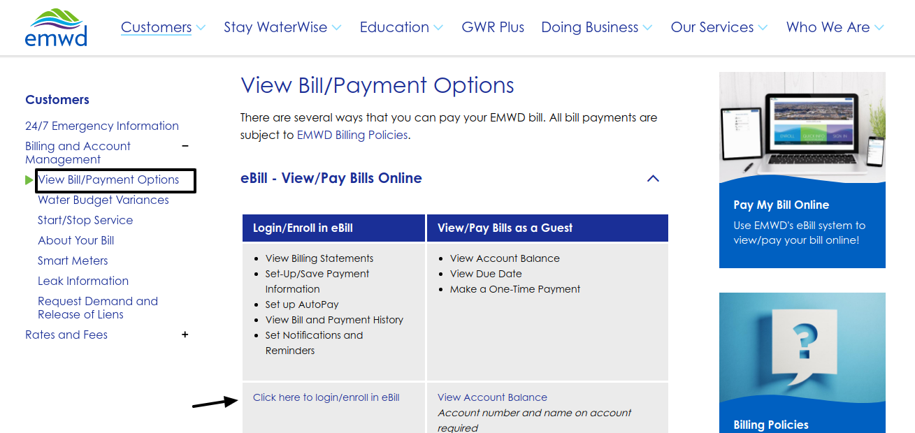 EMWD Bill Payment