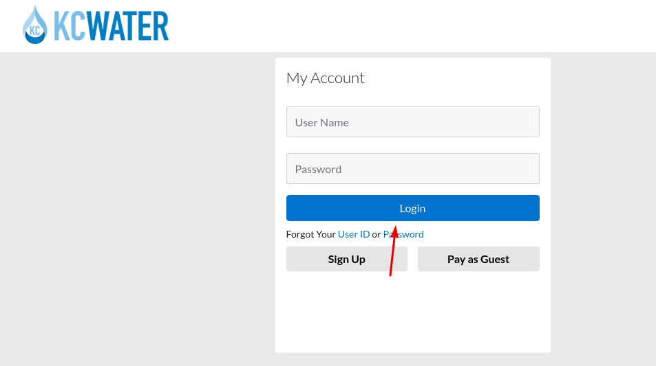 KC Water Login