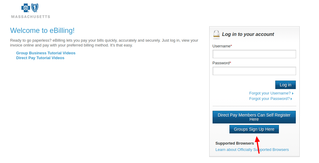 eBilling Group Sign Up