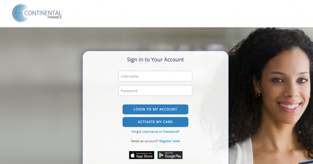 continental financial credit card