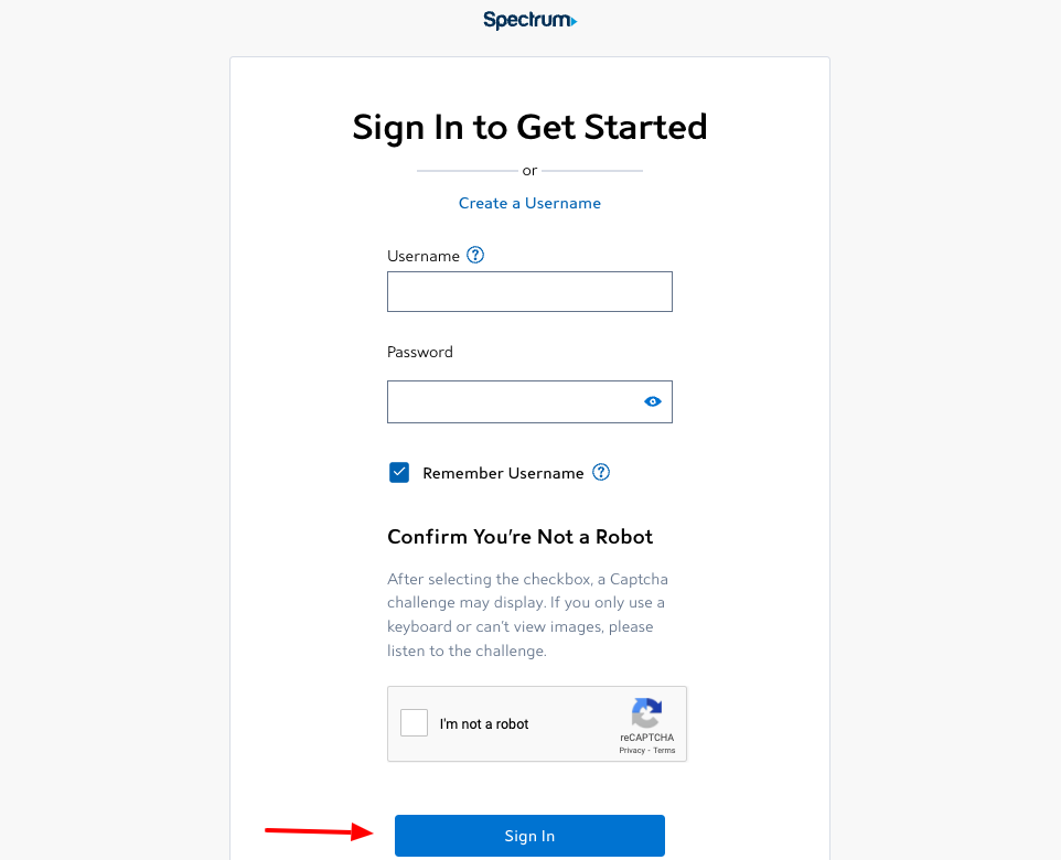 spectrum login